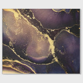 Currents of translucent hues, snaking metallic swi ラッピングペーパー (フラット)