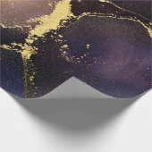 Currents of translucent hues, snaking metallic swi ラッピングペーパー (角)