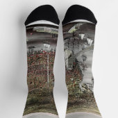 Currier and Ives print of Brooklyn, 1886 ソックス (上部)