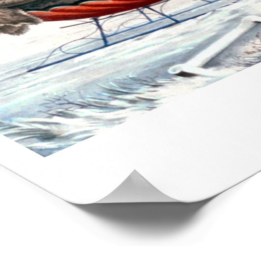 Currier & Ives - Poster -  THE ROAD, WINTER ポスター (角)