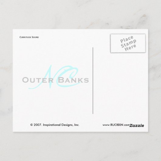 Currituckの音 ポストカード (裏面)