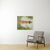 Currituck Beach Lighthouse Watercolor タペストリー (インサイチュ(横))