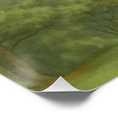 Currituck Beach Lighthouse Watercolor ポスター (コーナー)