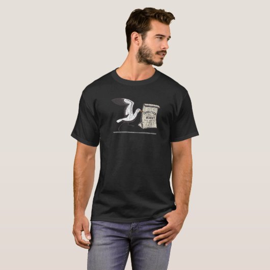 Currituck Beach NC Summertime Vacationing Seagull  Tシャツ (正面フル)