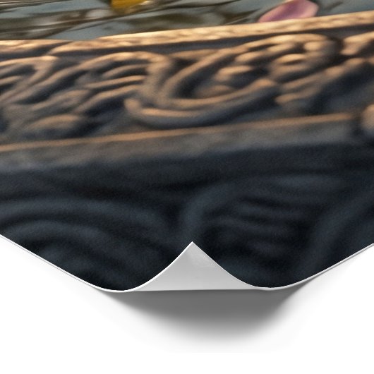 Curry Koi Palace Pond ポスター (角)