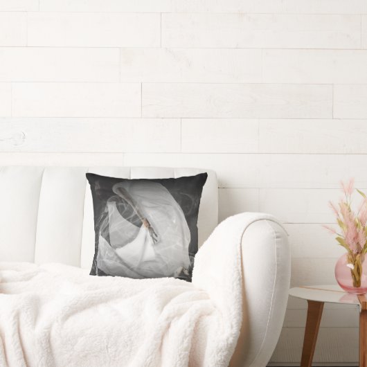 Cursed by Beauty Throw Pillow クッション (ソファ)