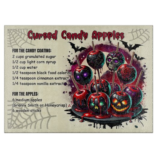Cursed Candy Apples – Wickedly Sweet & Sinisterly  カッティングボード (正面)