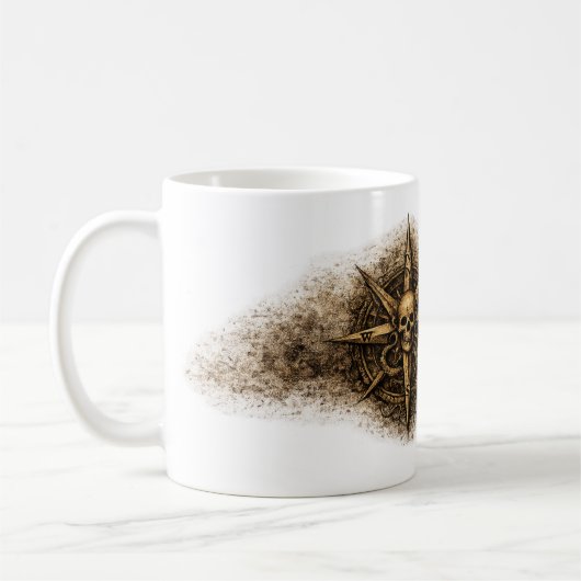 Cursed Compass Sigil Pirate コーヒーマグカップ (左)