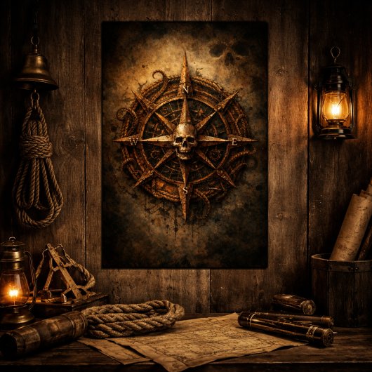 Cursed Compass Sigil Pirate ポスター