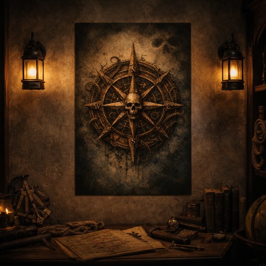 Cursed Compass Sigil Pirate ポスター