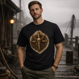 Cursed Compass Sigil Pirate Tシャツ