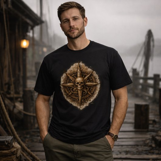 Cursed Compass Sigil Pirate Tシャツ