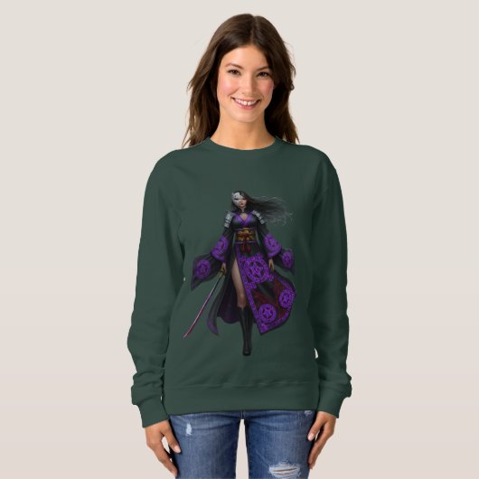 Cursed Warrior Queen | Anime Fantasy Sweatshirt スウェットシャツ (正面フル)