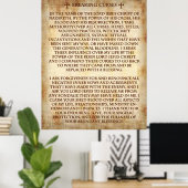 Cursesを分割するためのバインド祈りの言葉。 ポスター (ホームオフィス)