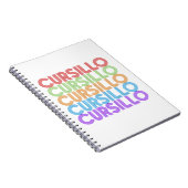 Cursillo Colorful Stacked Rainbow DeColores ノートブック (右側)