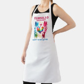 Cursillo DeColores Rooster & Cross Brush Strokes エプロン (インサイチュ)