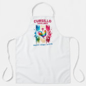 Cursillo DeColores Rooster & Cross Brush Strokes エプロン (正面)