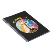 Cursillo Wood Cross With Rainbow and Clouds ノートブック (右側)