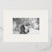 Cursiveスクリプトありがとう8枚のフォトコラージュ金ゴールド 箔シーズンカード (裏面)