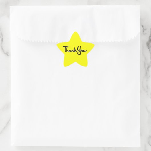 CURSIVE 書'THANK YOU EXPRESSION 星シール (バッグ)