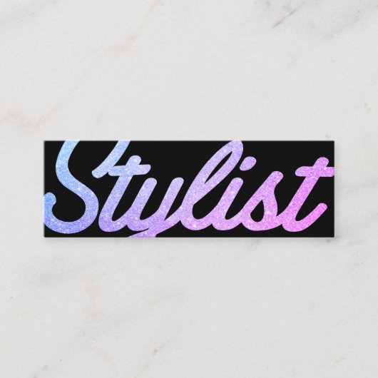 Cursive Stylist大/ピンク スキニー名刺 (正面)