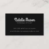 Curssiveこんにちは |モダンフォント 名刺 (裏面)