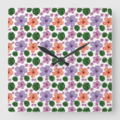 Curtain スクエア壁時計 (正面)