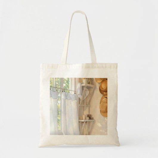 Curtain in the Wind Cozy Tote Bag トートバッグ (正面)