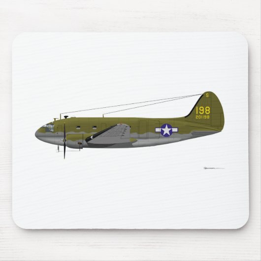 Curtiss C-46のコマンド マウスパッド (正面)