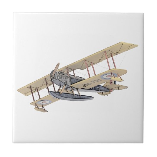 Curtiss JN-4ジェニーの浮遊物の飛行機 タイル (正面)