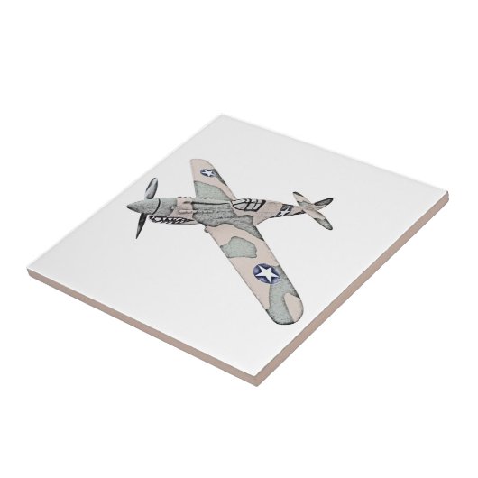 Curtiss P-40 Warhawkの航空機 タイル (側面)