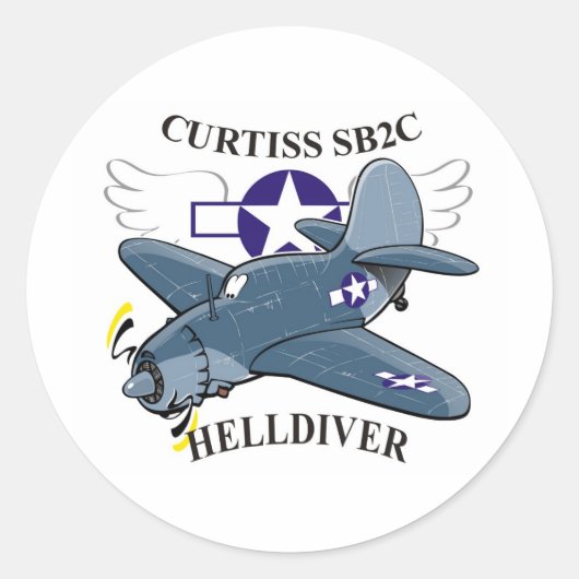 curtiss sb2cのhelldiver ラウンドシール (正面)