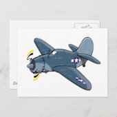 curtiss sb2cヘルディバー ポストカード (正面/裏面)