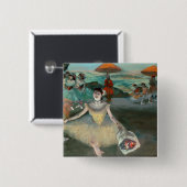 curtseying花束を持つエドガー・ドガ|のダンサー 缶バッジ (正面&裏面)