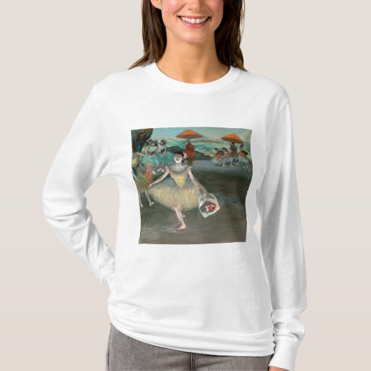 curtseying花束を持つエドガー・ドガ|のダンサー tシャツ (正面)