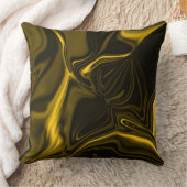 Curvas amareas ou dourados em imagem marrom. クッション (ブランケット)