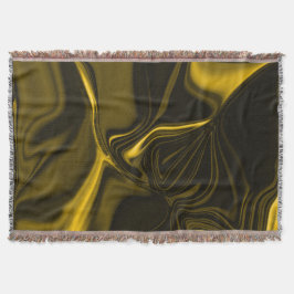 Curvas amareas ou dourados em imagem marrom. スローブランケット