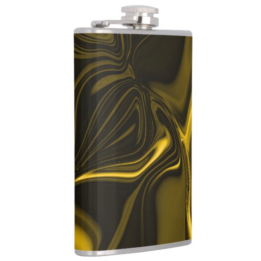 Curvas amareas ou dourados em imagem marrom. フラスク (右)