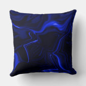 Curvas azuis em imagem azul escura. クッション (裏面)