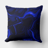 Curvas azuis em imagem azul escura. クッション (正面)