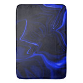 Curvas azuis em imagem azul escura. バスマット (正面縦)