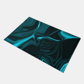 Curvas em azul turquesa, céu profundo ou ciano. ドアマット (アングル)
