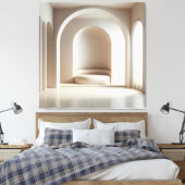 Curved Alcove Seat キャンバスプリント (インサイチュ (寝室))