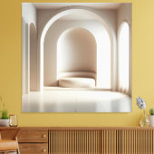 Curved Alcove Seat キャンバスプリント (インサイチュ (リビング))