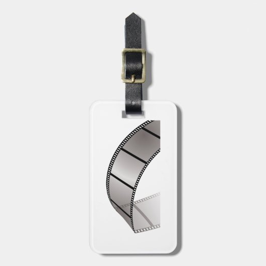 Curved Blank Film Strip ラゲッジタグ (正面縦)