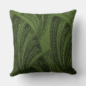 Curved Fan Rich Green Luxury クッション (裏面)