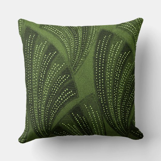 Curved Fan Rich Green Luxury クッション (裏面)