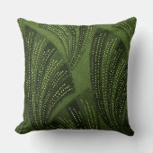 Curved Fan Rich Green Luxury クッション (正面)
