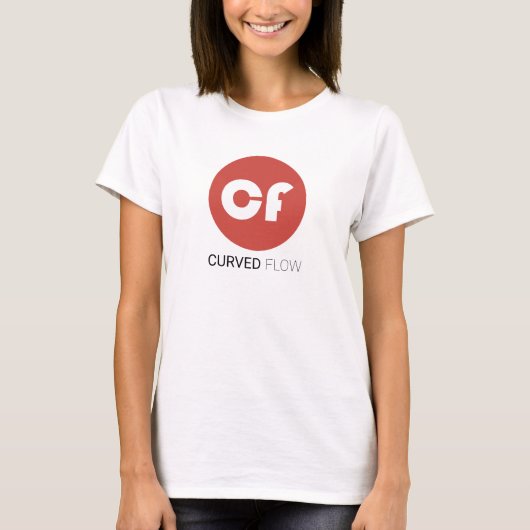 CURVED FLOWロゴTシャツ Tシャツ (正面)