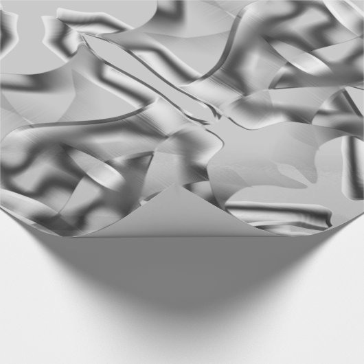 Curved grey shapes, and some dark tones ラッピングペーパー (角)